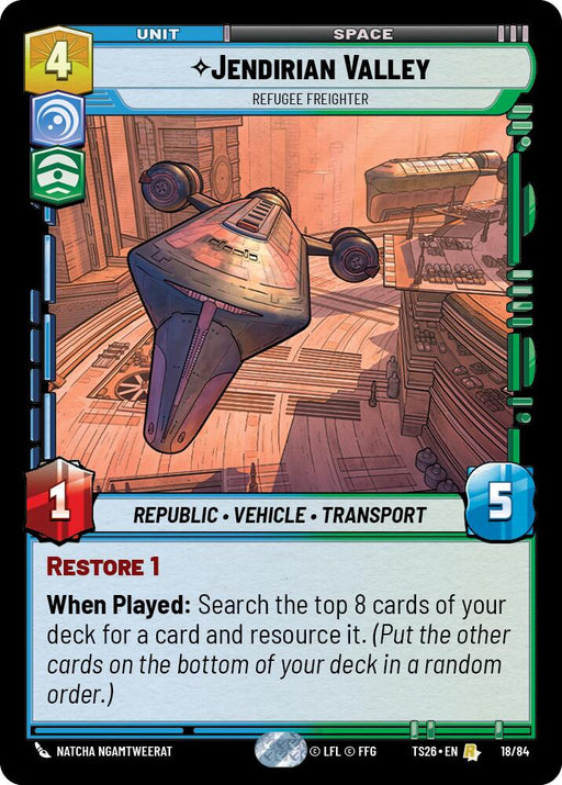 Jendirian Valley - Refugee Freighter (18/84) (18/84) [Twin Suns] - for just $8.50! 