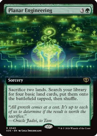 Planar Engineering (Extended Art) (SOS-340) - Secrets of Strixhaven Foil - for just $1.34! 