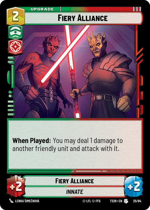 Fiery Alliance (25/84) (25/84) [Twin Suns] - for just $0.15! 