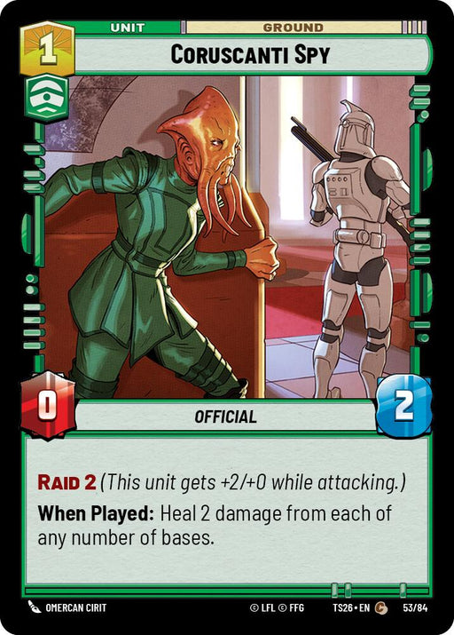 Coruscanti Spy (53/84) (53/84) [Twin Suns] - for just $0.10! 