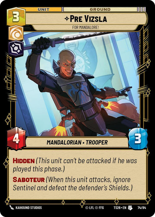 Pre Vizsla - For Mandalore! (74/84) (74/84) [Twin Suns] - for just $0.55! 