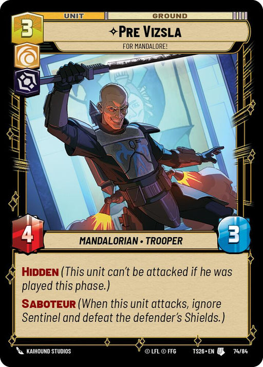Pre Vizsla - For Mandalore! (74/84) (74/84) [Twin Suns] - for just $0.15! 
