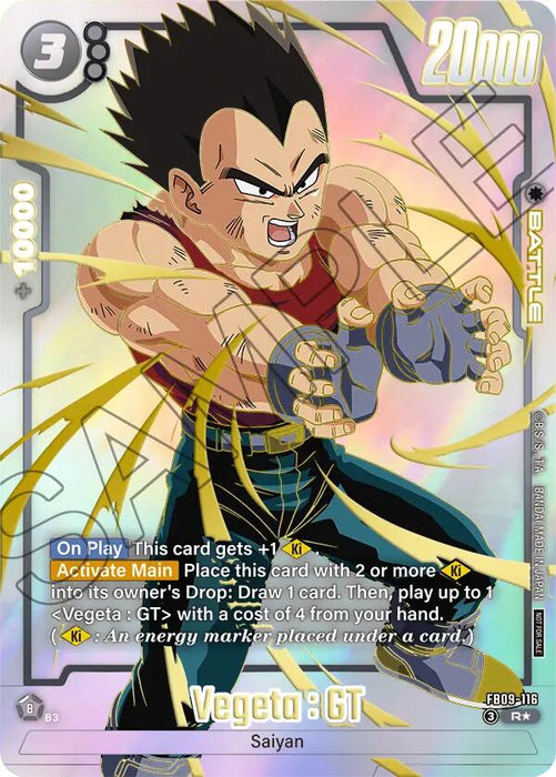 Vegeta : GT (FB09-116) (Limited Pack 26-27 WAVE1) [Fusion World Tournament Cards] - for just $11.75! 