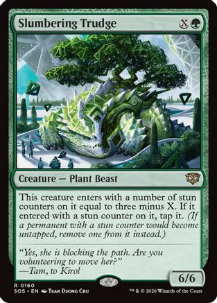 Slumbering Trudge (SOS-160) - Secrets of Strixhaven Foil - for just $0.13! 