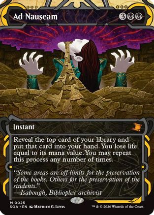 Ad Nauseam (SOA-025) - Secrets of Strixhaven: Mystical Archive - for just $3.52! 