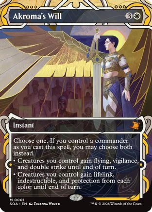 Akroma's Will (SOA-001) - Secrets of Strixhaven: Mystical Archive - for just $5.19! 