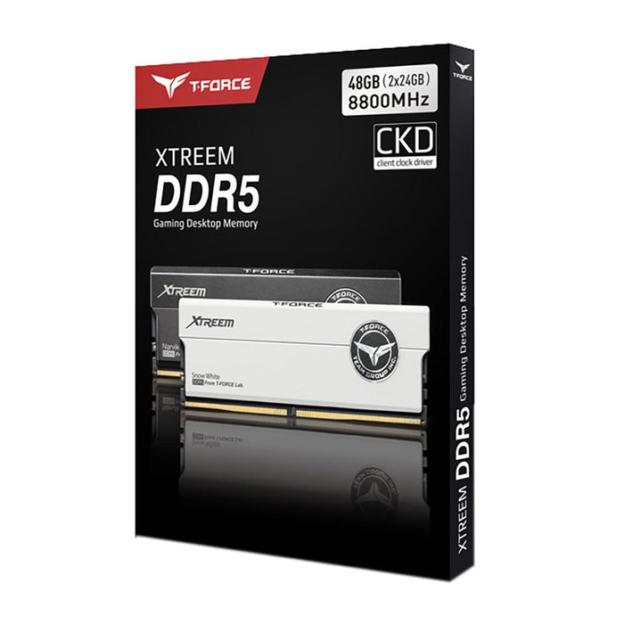 TeamGroup XTREEM CKD 48GB (2x24GB) DDR5-8800 PC5-70400 CL42 Dual Channel Desktop Memory Kit - for just $799.99! 