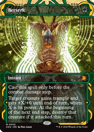 Berserk (SOA-050) - Secrets of Strixhaven: Mystical Archive Foil - for just $2.93! 