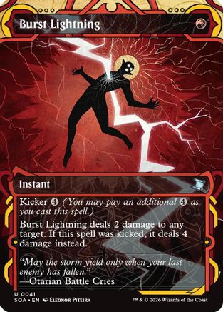 Burst Lightning (SOA-041) - Secrets of Strixhaven: Mystical Archive Foil - for just $0.13! 