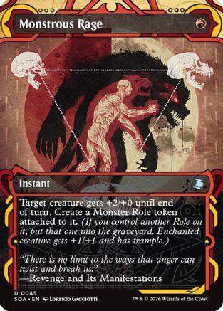 Monstrous Rage (SOA-045) - Secrets of Strixhaven: Mystical Archive Foil - for just $0.14! 