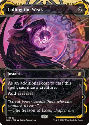 Culling the Weak (SOA-027) - Secrets of Strixhaven: Mystical Archive - for just $2.70! 