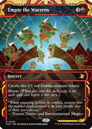 Empty the Warrens (SOA-043) - Secrets of Strixhaven: Mystical Archive Foil - for just $0.25! 