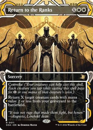 Return to the Ranks (SOA-011) - Secrets of Strixhaven: Mystical Archive Foil - for just $0.17! 