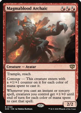 Magmablood Archaic (SOS-123) - Secrets of Strixhaven Foil - for just $0.13! 