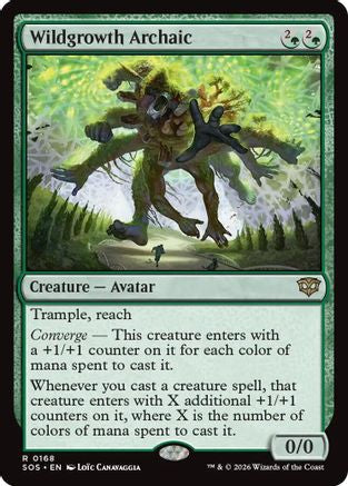 Wildgrowth Archaic (SOS-168) - Secrets of Strixhaven Foil - for just $0.12! 