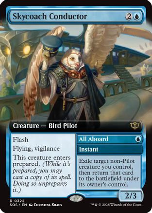 Skycoach Conductor (Extended Art) (SOS-322) - Secrets of Strixhaven Foil - for just $0.45! 