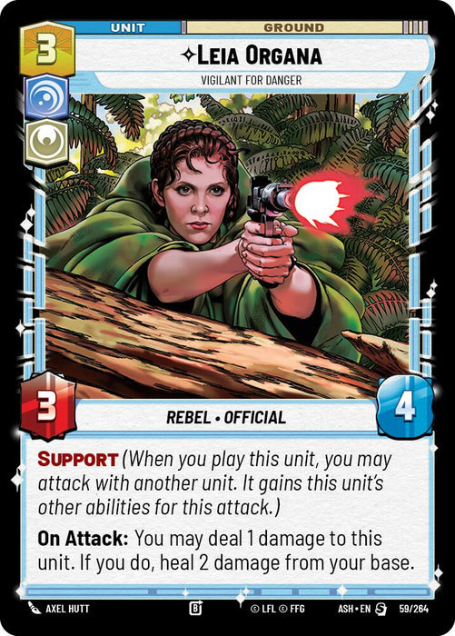Leia Organa - Vigilant for Danger (59/264) (59/264) [Ashes of the Empire] - for just $4! 