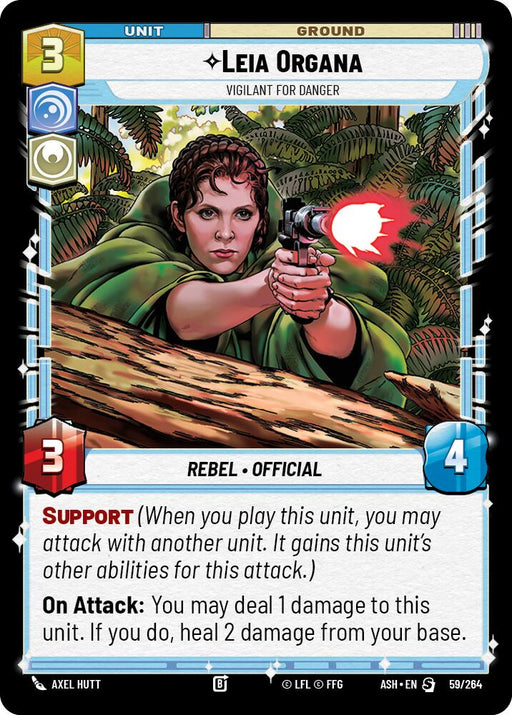 Leia Organa - Vigilant for Danger (59/264) (59/264) [Ashes of the Empire] - for just $1.50! 