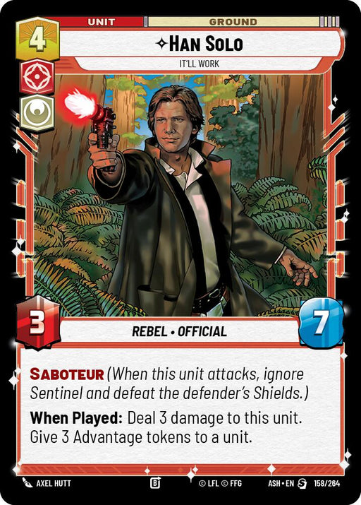 Han Solo - It'll Work (158/264) (158/264) [Ashes of the Empire] - for just $0.80! 