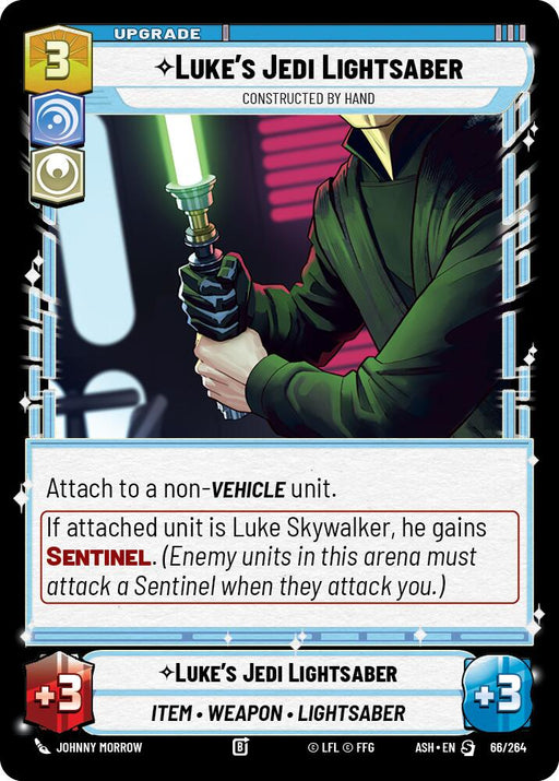 Luke's Jedi Lightsaber - Constructed by Hand (66/264) (66/264) [Ashes of the Empire] - for just $1.70! 