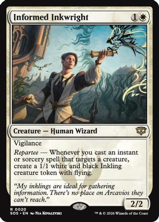 Informed Inkwright (SOS-020) - Secrets of Strixhaven - for just $0.10! 