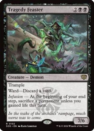 Tragedy Feaster (SOS-102) - Secrets of Strixhaven Foil - for just $0.13! 