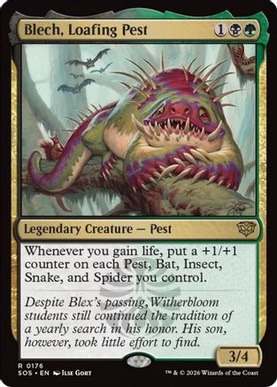 Blech, Loafing Pest (SOS-176) - Secrets of Strixhaven - for just $0.12! 
