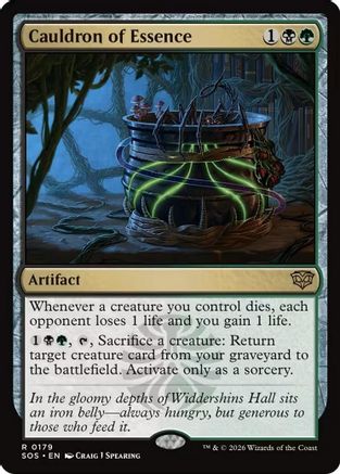 Cauldron of Essence (SOS-179) - Secrets of Strixhaven Foil - for just $1.75! 