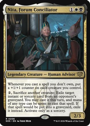 Nita, Forum Conciliator (SOS-206) - Secrets of Strixhaven - for just $0.07! 
