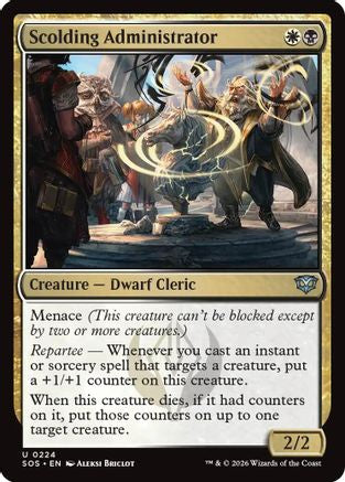 Scolding Administrator (SOS-224) - Secrets of Strixhaven Foil - for just $0.09! 