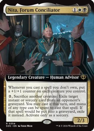 Nita, Forum Conciliator (Extended Art) (SOS-354) - Secrets of Strixhaven - for just $0.10! 