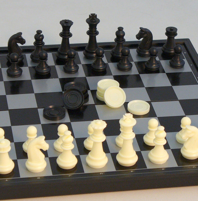 Chess - 14" Magnetic Chess with Checker Set - for just $36.95! 