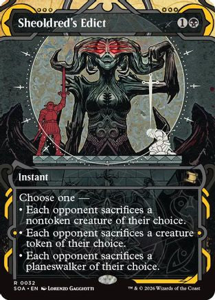 Sheoldred's Edict (SOA-032) - Secrets of Strixhaven: Mystical Archive Foil - for just $0.95! 