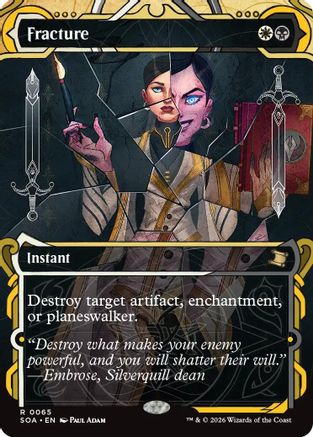 Fracture (SOA-065) - Secrets of Strixhaven: Mystical Archive Foil - for just $0.49! 