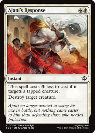 Ajani's Response (SOS-006) - Secrets of Strixhaven Foil - for just $0.06! 