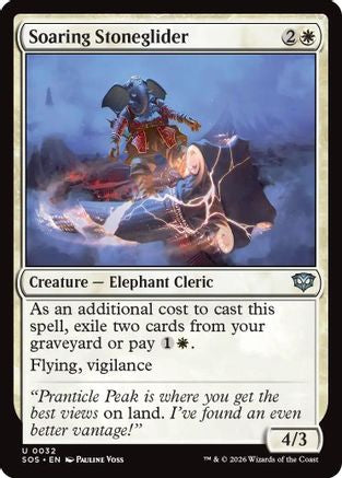 Soaring Stoneglider (SOS-032) - Secrets of Strixhaven Foil - for just $0.08! 