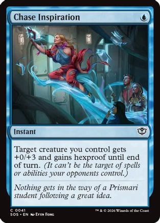 Chase Inspiration (SOS-041) - Secrets of Strixhaven Foil - for just $0.10! 