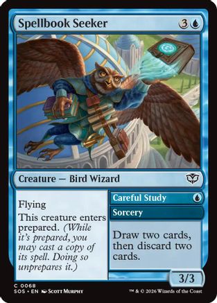Spellbook Seeker (SOS-068) - Secrets of Strixhaven Foil - for just $0.07! 