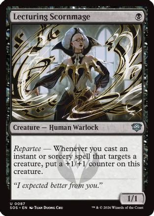 Lecturing Scornmage (SOS-087) - Secrets of Strixhaven - for just $0.05! 