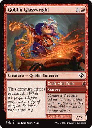 Goblin Glasswright (SOS-117) - Secrets of Strixhaven - for just $0.02! 