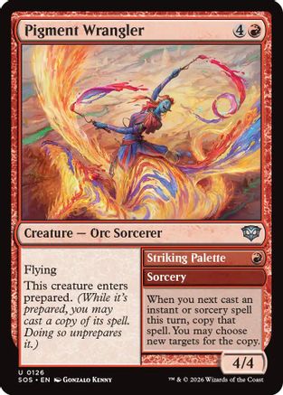 Pigment Wrangler (SOS-126) - Secrets of Strixhaven Foil - for just $0.05! 