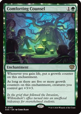 Comforting Counsel (SOS-143) - Secrets of Strixhaven Foil - for just $0.10! 