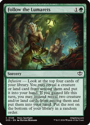 Follow the Lumarets (SOS-148) - Secrets of Strixhaven Foil - for just $0.08! 