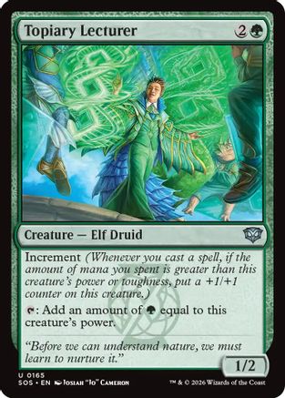Topiary Lecturer (SOS-165) - Secrets of Strixhaven Foil - for just $0.14! 