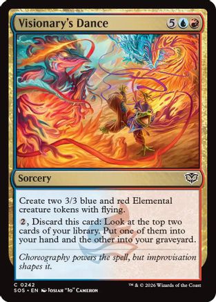 Visionary's Dance (SOS-242) - Secrets of Strixhaven Foil - for just $0.05! 
