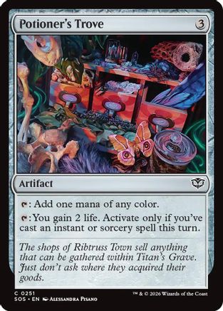 Potioner's Trove (SOS-251) - Secrets of Strixhaven Foil - for just $0.08! 