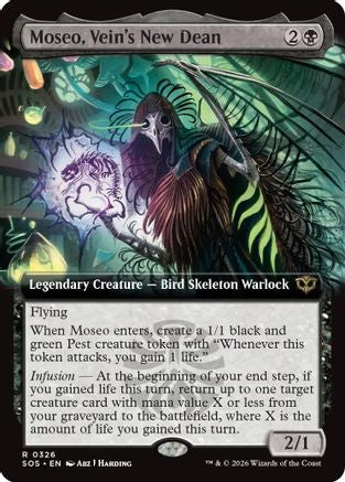 Moseo, Vein's New Dean (Extended Art) (SOS-326) - Secrets of Strixhaven Foil - for just $0.91! 