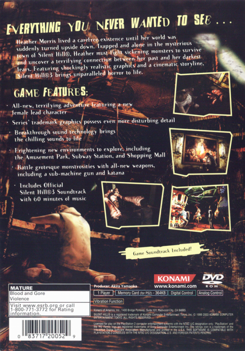 Silent Hill 3 – PlayStation 2 (PS2) - for just $219.99! 