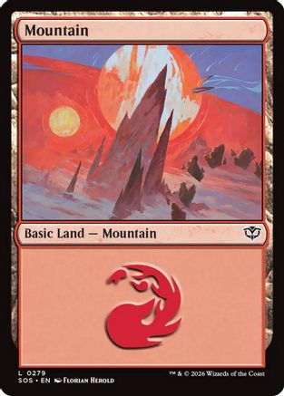 Mountain (0279) (SOS-279) - Secrets of Strixhaven - for just $0.07! 