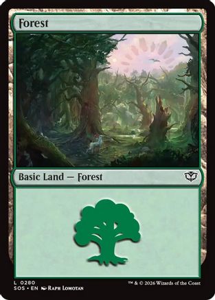Forest (0280) (SOS-280) - Secrets of Strixhaven - for just $0.07! 